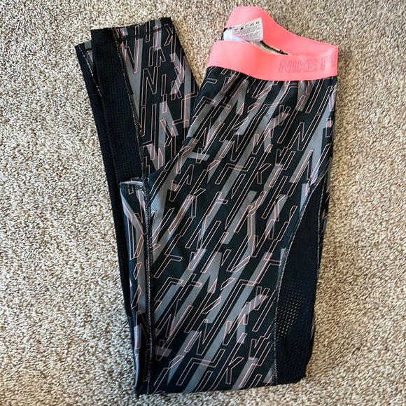Nike hypercool running tights with mesh accents large - Picture 1 of 6